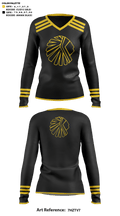 Van-Far R-1 Junior High School Cheer 76201029 Women's Long Sleeve V-neck Shirt - 41