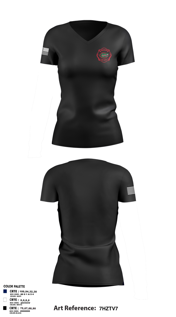 Womens Short Sleeve Vneck Shirt, Lakewood fire department, , Teamtime, Team time, sublimation, custom sports apparel, team uniforms, spirit wear, spiritwear, sports uniforms, custom shirts, team store, custom team store, fundraiser sports, apparel fundraiser