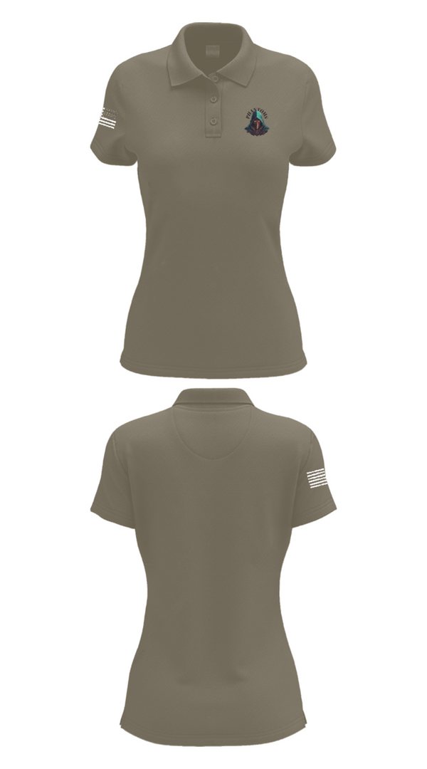 Womens Short Sleeve Performance Polo, 2nd Platoon Charlie Battery 5-4, Army, Teamtime, Team time, sublimation, custom sports apparel, team uniforms, spirit wear, spiritwear, sports uniforms, custom shirts, team store, custom team store, fundraiser sports, apparel fundraiser