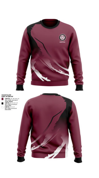 Crew Neck Sweatshirt, Torrance High School, Wrestling, Teamtime, Team time, sublimation, custom sports apparel, team uniforms, spirit wear, spiritwear, sports uniforms, custom shirts, team store, custom team store, fundraiser sports, apparel fundraiser