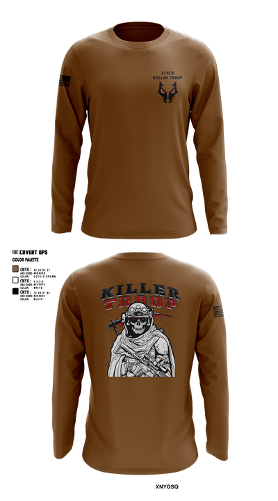 3/2CR Killer Troop 6220684 Long Sleeve Performance Shirt 14