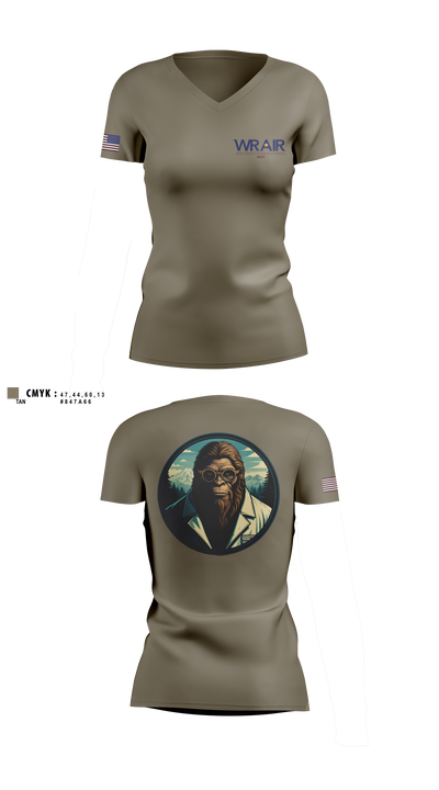 Walter Reed Army Institute of Research - West 71729824 Women's Short Sleeve V-neck Shirt - 3