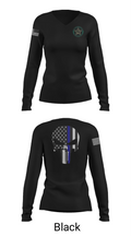 BROWARD SHERIFF EXPLORERS 82961941 Women's Long Sleeve V-neck Shirt - 35