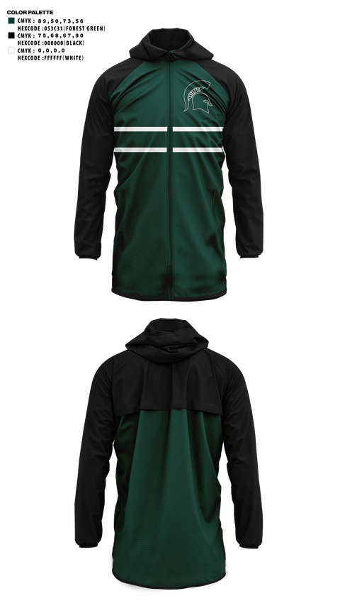Windbreaker, Pembroke Jr Spartans, Cheer, Teamtime, Team time, sublimation, custom sports apparel, team uniforms, spirit wear, spiritwear, sports uniforms, custom shirts, team store, custom team store, fundraiser sports, apparel fundraiser