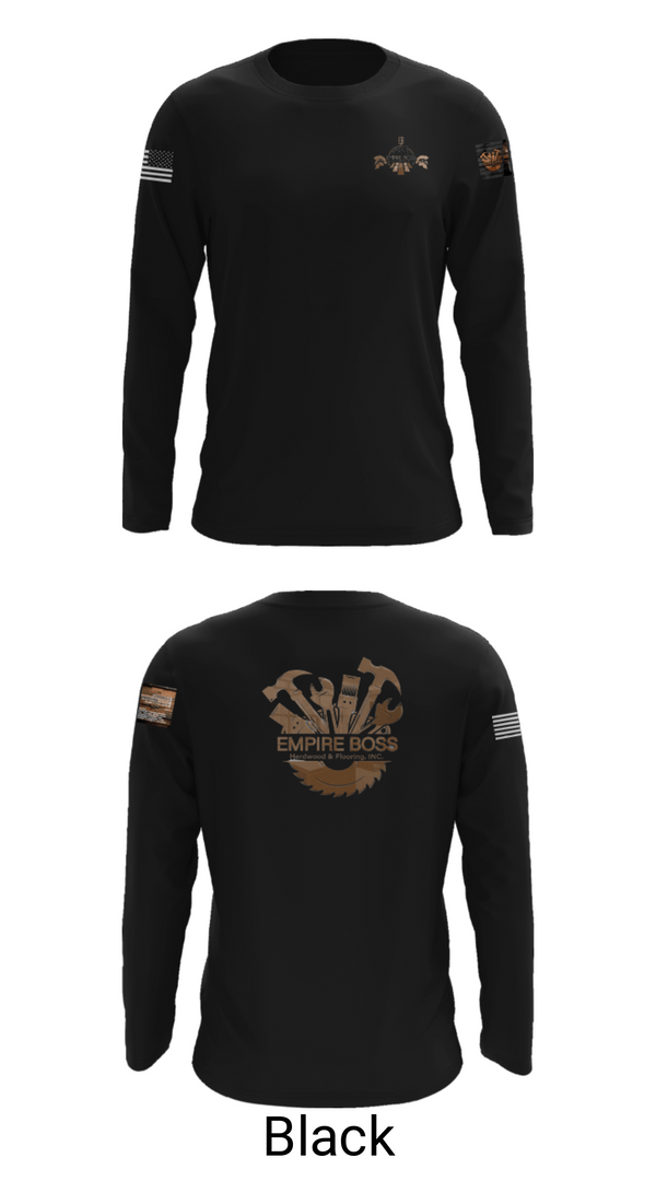 Long Sleeve Performance Shirt, Empire Boss Hardwood & Flooring, INC, , Teamtime, Team time, sublimation, custom sports apparel, team uniforms, spirit wear, spiritwear, sports uniforms, custom shirts, team store, custom team store, fundraiser sports, apparel fundraiser