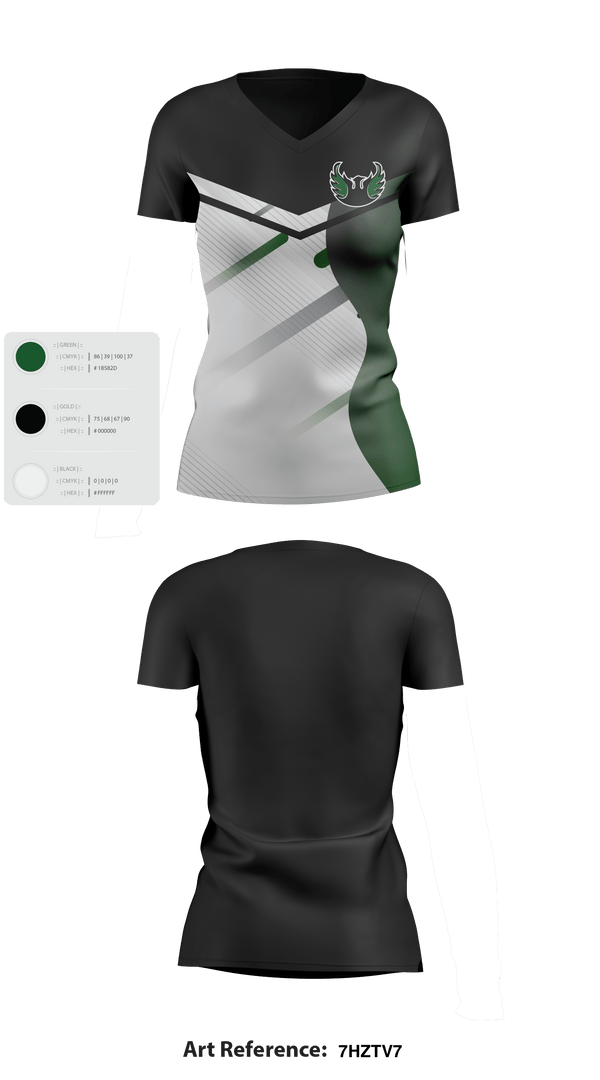 Women's Short Sleeve Vneck Shirt, Spruce Mountain High School, Spirit Store, Teamtime, Team time, sublimation, custom sports apparel, team uniforms, spirit wear, spiritwear, sports uniforms, custom shirts, team store, custom team store, fundraiser sports, apparel fundraiser