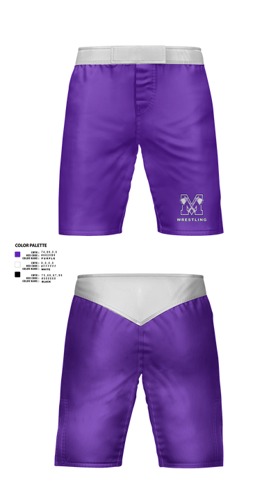 Mount Gilead High School Wrestling 55730415 Fight Shorts - 41