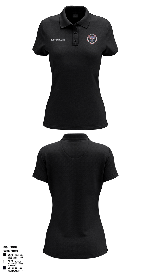 Womens Short Sleeve Performance Polo, 2BCT H2F, Army, Teamtime, Team time, sublimation, custom sports apparel, team uniforms, spirit wear, spiritwear, sports uniforms, custom shirts, team store, custom team store, fundraiser sports, apparel fundraiser