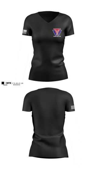 Womens Short Sleeve Vneck Shirt, , Army, Teamtime, Team time, sublimation, custom sports apparel, team uniforms, spirit wear, spiritwear, sports uniforms, custom shirts, team store, custom team store, fundraiser sports, apparel fundraiser