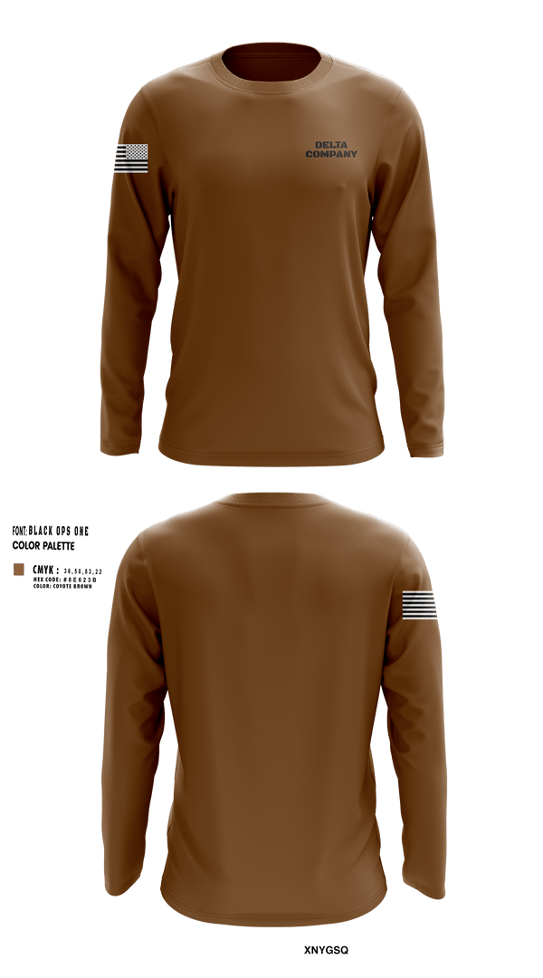Long Sleeve Performance Shirt, Delta company, Army, Teamtime, Team time, sublimation, custom sports apparel, team uniforms, spirit wear, spiritwear, sports uniforms, custom shirts, team store, custom team store, fundraiser sports, apparel fundraiser