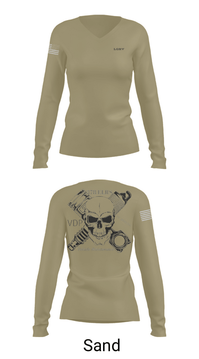 LGRV 76165640 Women's Long Sleeve V-neck Shirt - 97