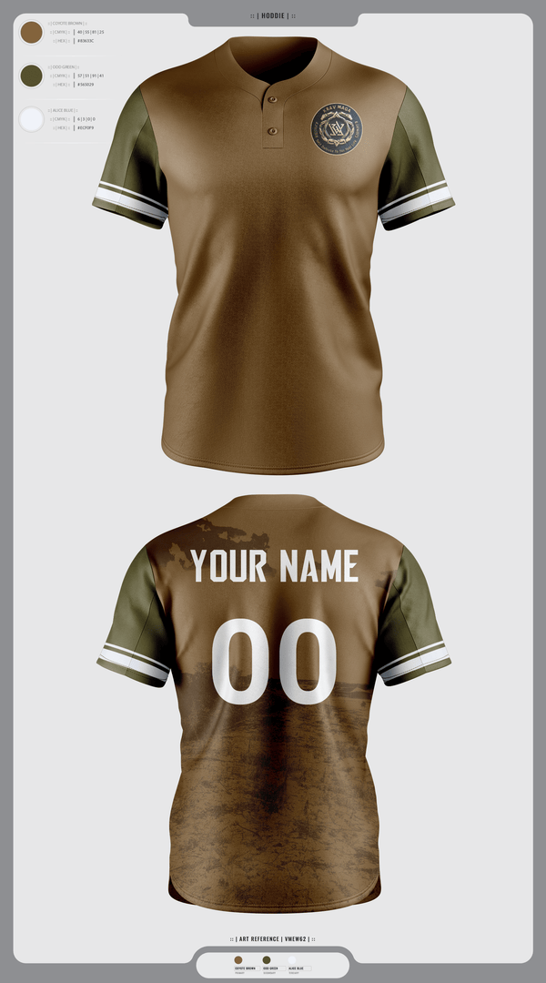 Two Button Softball Jersey, FieldKrav Maga, Softball, Teamtime, Team time, sublimation, custom sports apparel, team uniforms, spirit wear, spiritwear, sports uniforms, custom shirts, team store, custom team store, fundraiser sports, apparel fundraiser