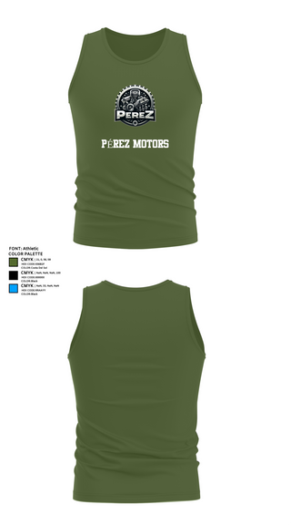 Tank Top, PÉREZ MOTORS, , Teamtime, Team time, sublimation, custom sports apparel, team uniforms, spirit wear, spiritwear, sports uniforms, custom shirts, team store, custom team store, fundraiser sports, apparel fundraiser
