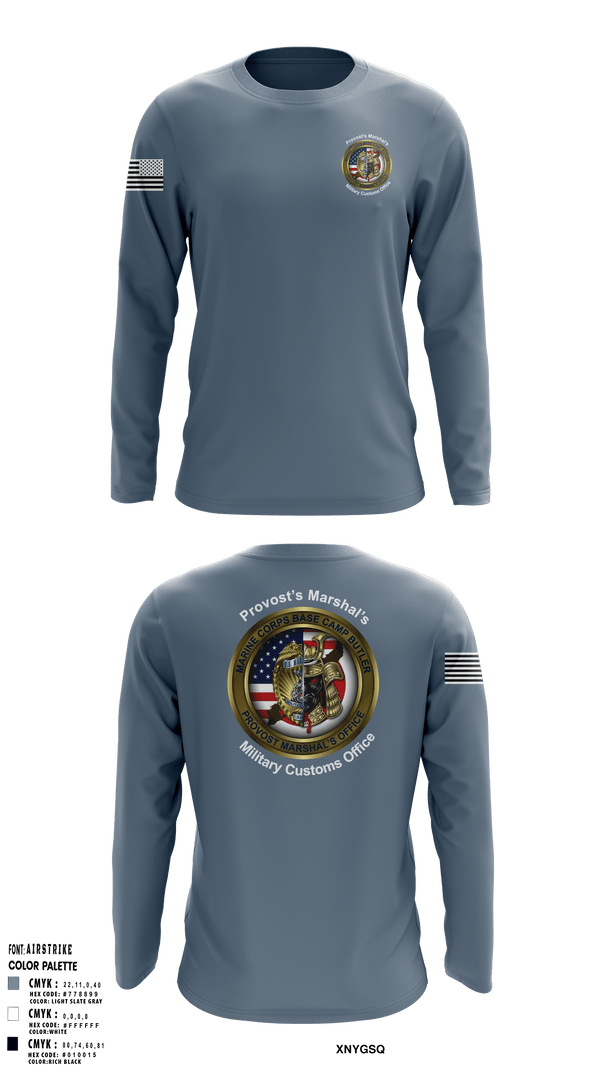 Long Sleeve Performance Shirt, Okinawa Provost Marshals office, Marines, Teamtime, Team time, sublimation, custom sports apparel, team uniforms, spirit wear, spiritwear, sports uniforms, custom shirts, team store, custom team store, fundraiser sports, apparel fundraiser