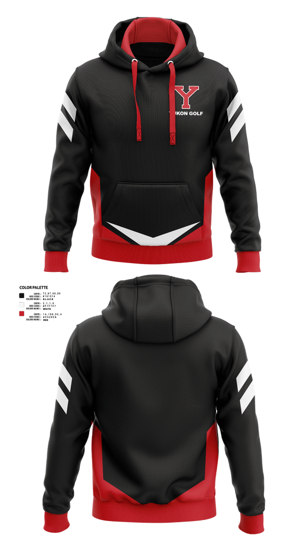 Hoodie, Yukon High School Golf, Golf, Teamtime, Team time, sublimation, custom sports apparel, team uniforms, spirit wear, spiritwear, sports uniforms, custom shirts, team store, custom team store, fundraiser sports, apparel fundraiser