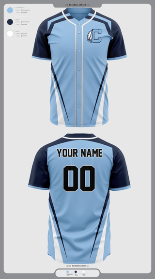 Full Button Baseball Jersey, Chiefs, Baseball, Teamtime, Team time, sublimation, custom sports apparel, team uniforms, spirit wear, spiritwear, sports uniforms, custom shirts, team store, custom team store, fundraiser sports, apparel fundraiser