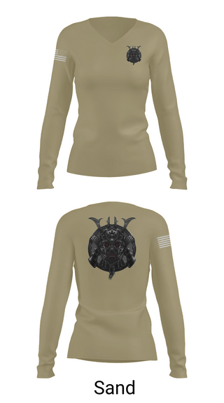 Womens Long Sleeve Vneck Shirt 1, MWCS-18, Marines, Teamtime, Team time, sublimation, custom sports apparel, team uniforms, spirit wear, spiritwear, sports uniforms, custom shirts, team store, custom team store, fundraiser sports, apparel fundraiser