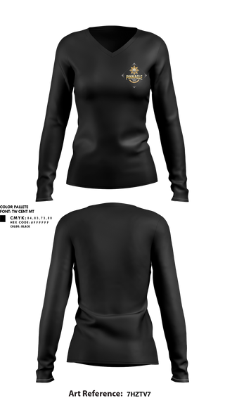 Womens Long Sleeve Vneck Shirt, Pinnacle Martial Arts, , Teamtime, Team time, sublimation, custom sports apparel, team uniforms, spirit wear, spiritwear, sports uniforms, custom shirts, team store, custom team store, fundraiser sports, apparel fundraiser