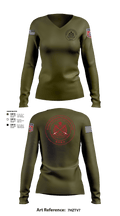 B.N.R.A 22892000 Women's Long Sleeve V-neck Shirt - 103