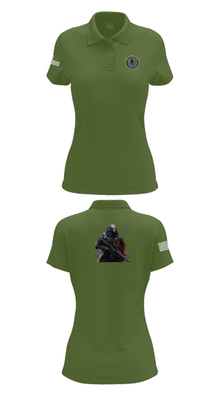 Women's Short Sleeve Performance Polo, Center for Security Forces Detachment Chesapeake, Navy, Teamtime, Team time, sublimation, custom sports apparel, team uniforms, spirit wear, spiritwear, sports uniforms, custom shirts, team store, custom team store, fundraiser sports, apparel fundraiser