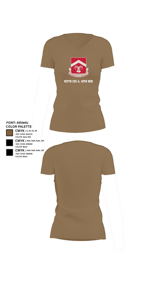 Womens Short Sleeve Vneck Shirt, 937th CEC-A, 40th BEB, Army, Teamtime, Team time, sublimation, custom sports apparel, team uniforms, spirit wear, spiritwear, sports uniforms, custom shirts, team store, custom team store, fundraiser sports, apparel fundraiser