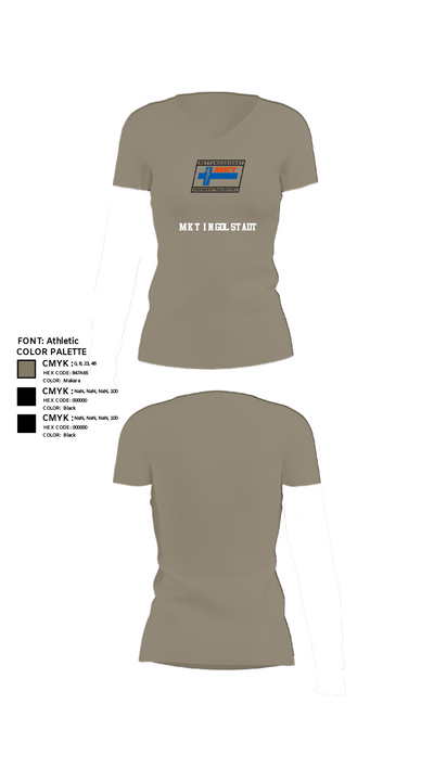MKT Ingolstadt 59299267 Women's Short Sleeve V-neck Shirt - 64