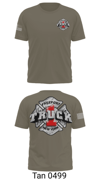 Short Sleeve Performance Shirt, Truck 1, Fire Department, Teamtime, Team time, sublimation, custom sports apparel, team uniforms, spirit wear, spiritwear, sports uniforms, custom shirts, team store, custom team store, fundraiser sports, apparel fundraiser