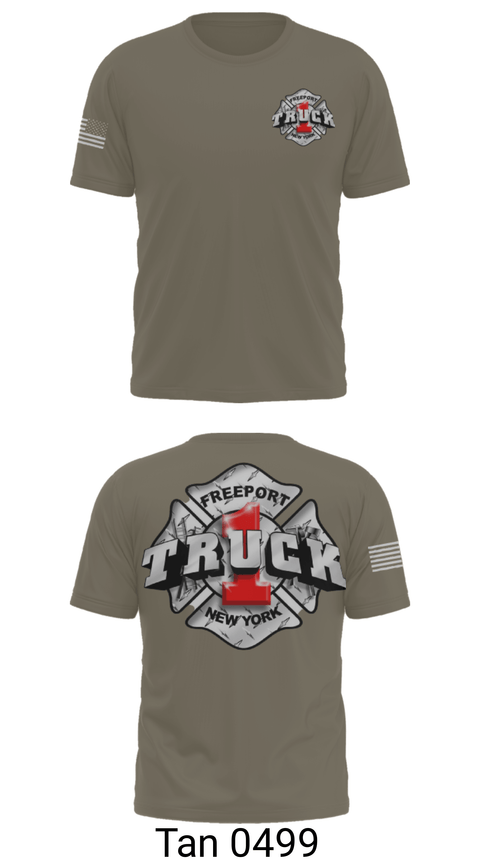 Short Sleeve Performance Shirt, Truck 1, Fire Department, Teamtime, Team time, sublimation, custom sports apparel, team uniforms, spirit wear, spiritwear, sports uniforms, custom shirts, team store, custom team store, fundraiser sports, apparel fundraiser