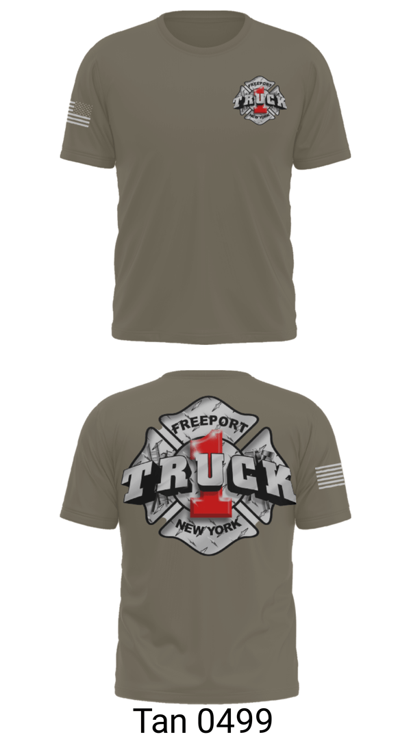 Short Sleeve Performance Shirt, Truck 1, Fire Department, Teamtime, Team time, sublimation, custom sports apparel, team uniforms, spirit wear, spiritwear, sports uniforms, custom shirts, team store, custom team store, fundraiser sports, apparel fundraiser