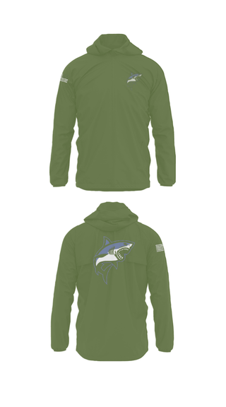 Windbreaker, Great white guns, Marines, Teamtime, Team time, sublimation, custom sports apparel, team uniforms, spirit wear, spiritwear, sports uniforms, custom shirts, team store, custom team store, fundraiser sports, apparel fundraiser