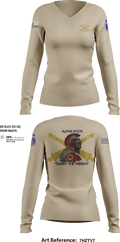ALPHA ROCK 20137343 Women's Long Sleeve V-neck Shirt - 200