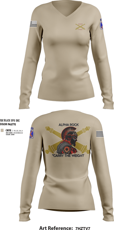 ALPHA ROCK 20137343 Women's Long Sleeve V-neck Shirt - 200