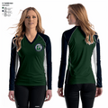 The Gunston School Volleyball 3534310 Women's Long Sleeve V-neck Shirt - 2