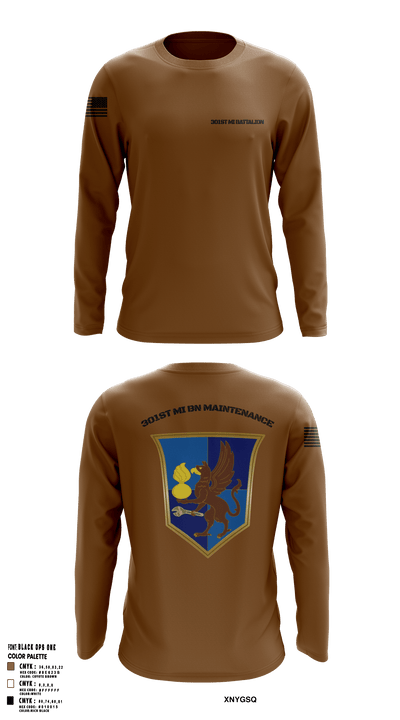 301st MI Battalion 15230161 Long Sleeve Performance Shirt - 1