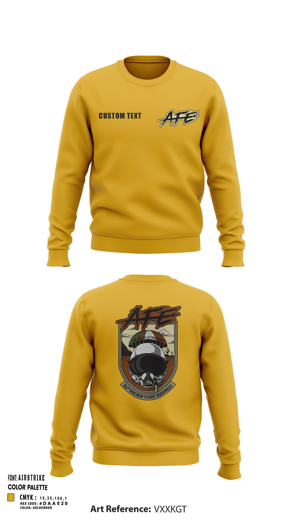 Crew Neck Sweatshirt, 162 AFE, Air Force, Teamtime, Team time, sublimation, custom sports apparel, team uniforms, spirit wear, spiritwear, sports uniforms, custom shirts, team store, custom team store, fundraiser sports, apparel fundraiser