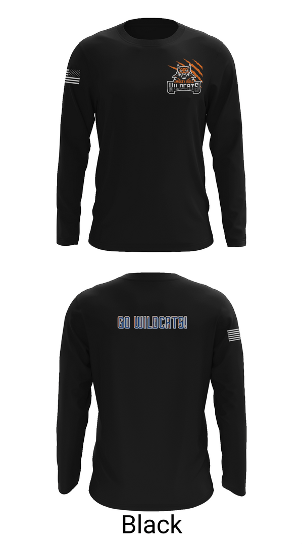 Long Sleeve Performance Shirt, Smokey Road Middle School Basketball, Women's Basketball, Teamtime, Team time, sublimation, custom sports apparel, team uniforms, spirit wear, spiritwear, sports uniforms, custom shirts, team store, custom team store, fundraiser sports, apparel fundraiser