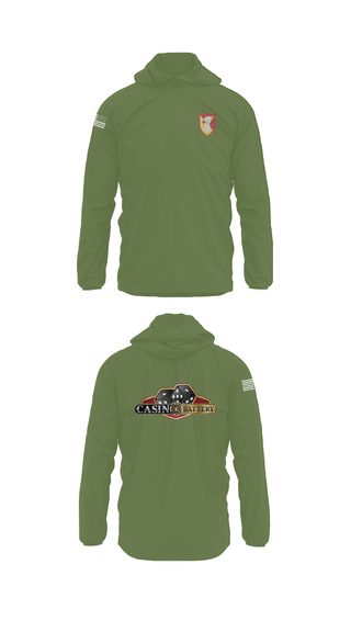 Windbreaker, Charlie Battery, 1st Battalion 1st Air Defense Artillery Regiment, , Teamtime, Team time, sublimation, custom sports apparel, team uniforms, spirit wear, spiritwear, sports uniforms, custom shirts, team store, custom team store, fundraiser sports, apparel fundraiser