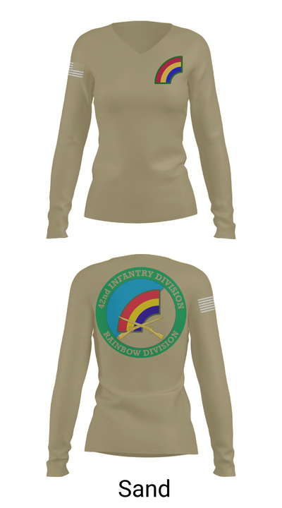 42nd ID 48314623 Women's Long Sleeve V-neck Shirt - 97