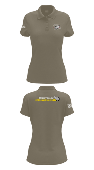 Womens Short Sleeve Performance Polo, Danbury Police Traffic Unit, Police, Teamtime, Team time, sublimation, custom sports apparel, team uniforms, spirit wear, spiritwear, sports uniforms, custom shirts, team store, custom team store, fundraiser sports, apparel fundraiser