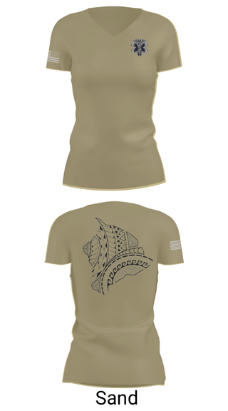 Women's Short Sleeve Vneck Shirt, MEDICS, National Guard, Teamtime, Team time, sublimation, custom sports apparel, team uniforms, spirit wear, spiritwear, sports uniforms, custom shirts, team store, custom team store, fundraiser sports, apparel fundraiser