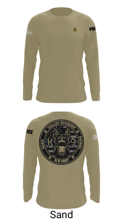 VALLEY K9 75951631 Long Sleeve Performance Shirt - 82
