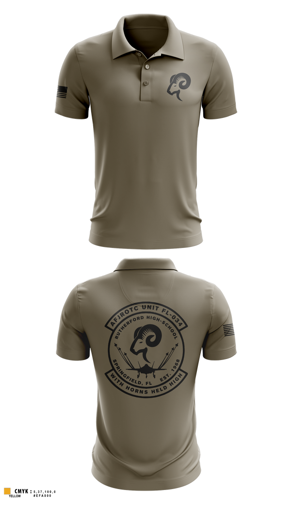 Short Sleeve Performance Polo, AFJROTC FL-034, Air Force, Teamtime, Team time, sublimation, custom sports apparel, team uniforms, spirit wear, spiritwear, sports uniforms, custom shirts, team store, custom team store, fundraiser sports, apparel fundraiser