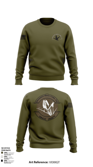 Crew Neck Sweatshirt, Crooked Wing Fowl Co., , Teamtime, Team time, sublimation, custom sports apparel, team uniforms, spirit wear, spiritwear, sports uniforms, custom shirts, team store, custom team store, fundraiser sports, apparel fundraiser