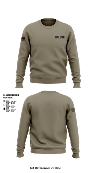 Crew Neck Sweatshirt, Halcón, , Teamtime, Team time, sublimation, custom sports apparel, team uniforms, spirit wear, spiritwear, sports uniforms, custom shirts, team store, custom team store, fundraiser sports, apparel fundraiser