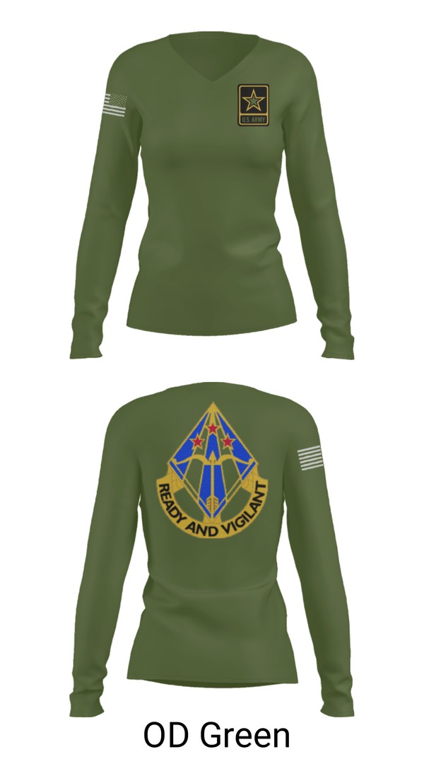 Women's Long Sleeve Vneck Shirt, Air defense, National Guard, Teamtime, Team time, sublimation, custom sports apparel, team uniforms, spirit wear, spiritwear, sports uniforms, custom shirts, team store, custom team store, fundraiser sports, apparel fundraiser