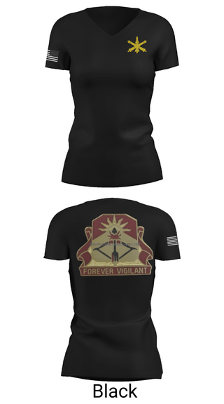 Womens Short Sleeve Vneck Shirt, BTRY-B 1/188th, National Guard, Teamtime, Team time, sublimation, custom sports apparel, team uniforms, spirit wear, spiritwear, sports uniforms, custom shirts, team store, custom team store, fundraiser sports, apparel fundraiser