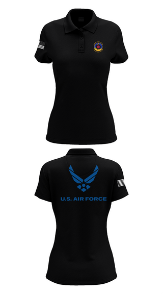Womens Short Sleeve Performance Polo, 4th Component Maintenance Squadron, , Teamtime, Team time, sublimation, custom sports apparel, team uniforms, spirit wear, spiritwear, sports uniforms, custom shirts, team store, custom team store, fundraiser sports, apparel fundraiser