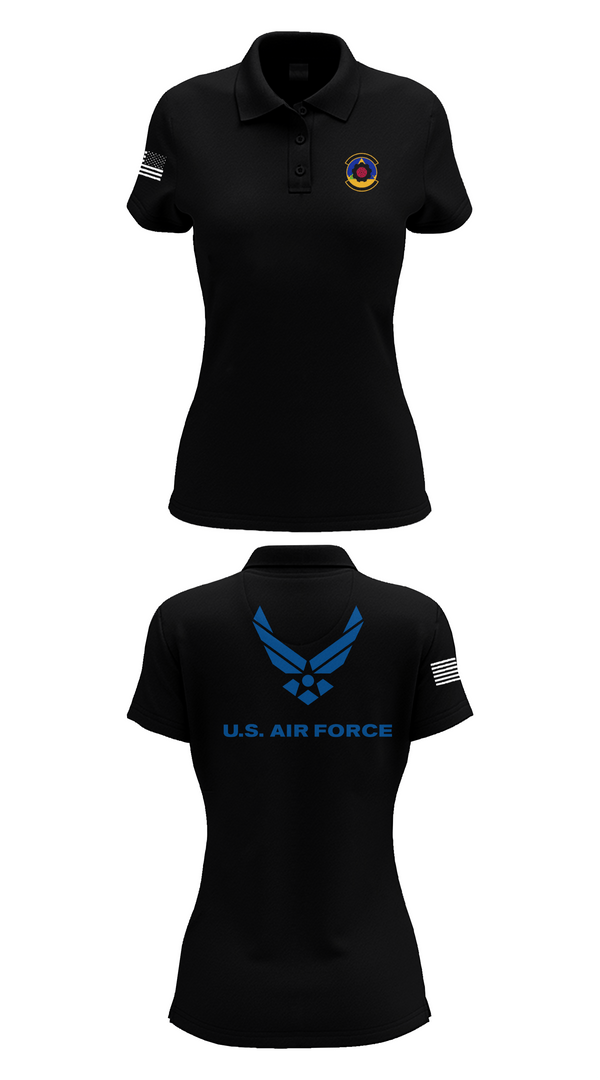 Womens Short Sleeve Performance Polo, 4th Component Maintenance Squadron, , Teamtime, Team time, sublimation, custom sports apparel, team uniforms, spirit wear, spiritwear, sports uniforms, custom shirts, team store, custom team store, fundraiser sports, apparel fundraiser