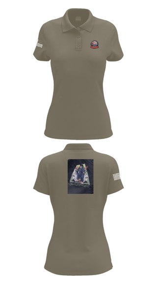 Women's Short Sleeve Performance Polo, AIMD IWAKUNI, Navy, Teamtime, Team time, sublimation, custom sports apparel, team uniforms, spirit wear, spiritwear, sports uniforms, custom shirts, team store, custom team store, fundraiser sports, apparel fundraiser