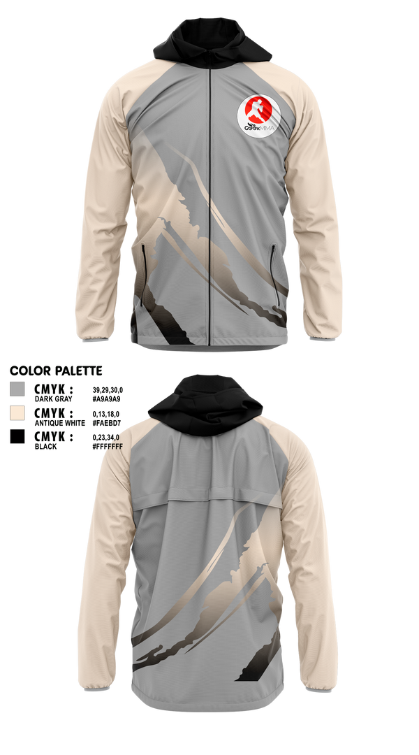 Windbreaker, Geek MMA, Wrestling, Teamtime, Team time, sublimation, custom sports apparel, team uniforms, spirit wear, spiritwear, sports uniforms, custom shirts, team store, custom team store, fundraiser sports, apparel fundraiser